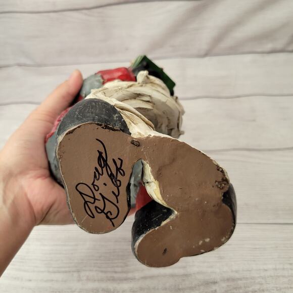 Santa With Stack of Packages Figurine 10" Tall - Picture 7 of 10